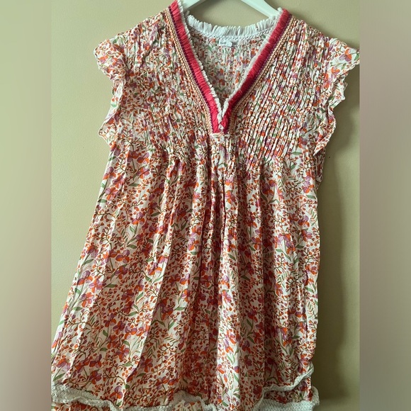 Poupette St. Barth Floral Mini Dress medium luxe Revolve flowy beach fun chic - Picture 13 of 13